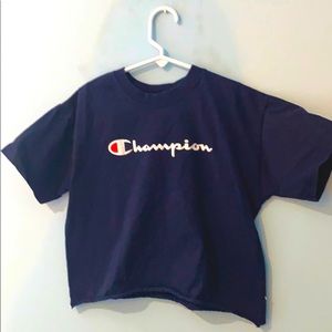 Cropped Navy Blue top